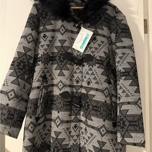 Hooey Jacket with Faux Fur Collar